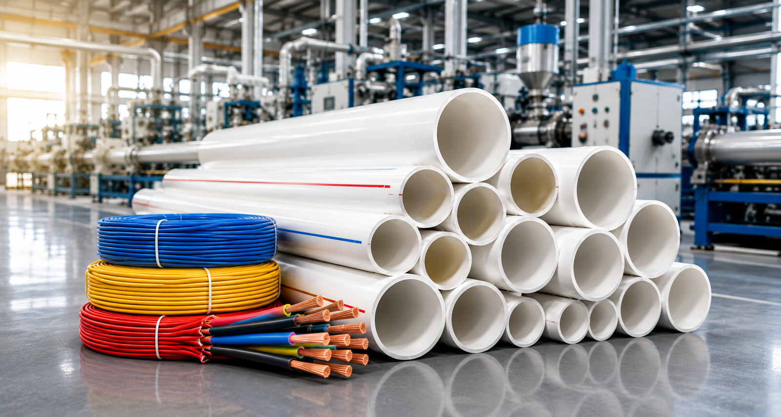 PVC Pipes and Wires